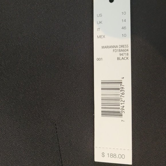 Tahari Marianna dress with asymmetric neckline - Picture 4 of 6